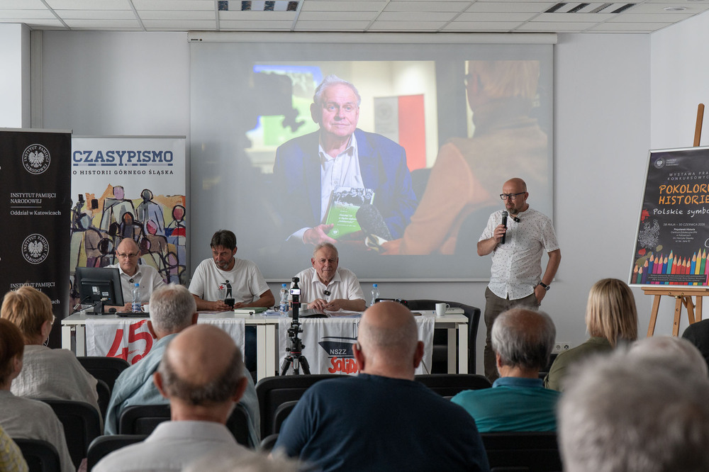 Michał Luty bohaterem siódmego spotkania w ramach cyklu 45 lat „Solidarności" Śląsko-Dąbrowskiej – ludzie i struktury. Fot.: IPN Krzysztof Łojko
