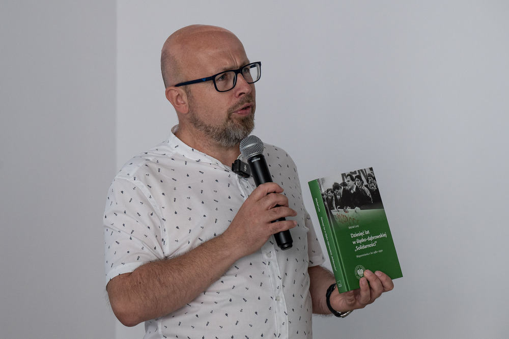 Michał Luty bohaterem siódmego spotkania w ramach cyklu 45 lat „Solidarności" Śląsko-Dąbrowskiej – ludzie i struktury. Fot.: IPN Krzysztof Łojko