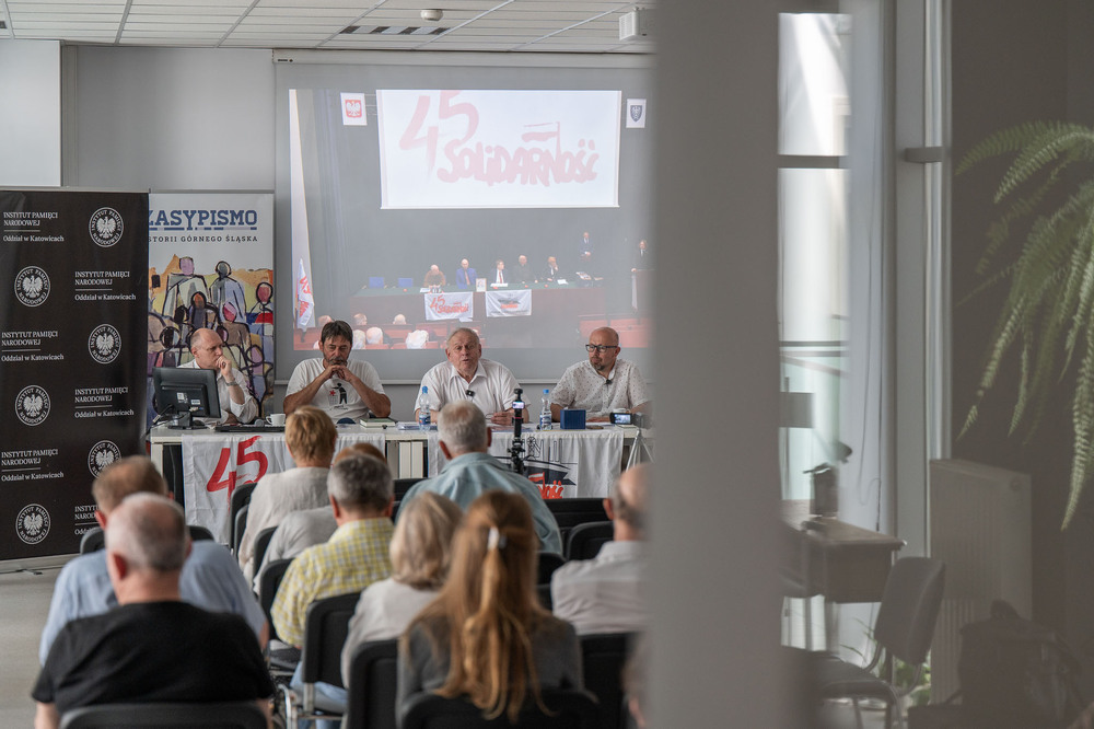 Michał Luty bohaterem siódmego spotkania w ramach cyklu 45 lat „Solidarności" Śląsko-Dąbrowskiej – ludzie i struktury. Fot.: IPN Krzysztof Łojko