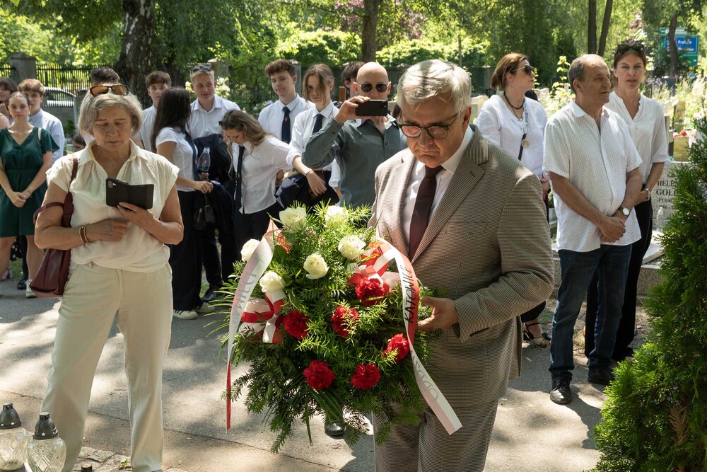 Uroczystość oznaczenia znakiem pamięci „Tobie Polsko” grobu śp. Florentyny i Teofila Pojdów. Fot.: IPN Krzysztof Łojko
