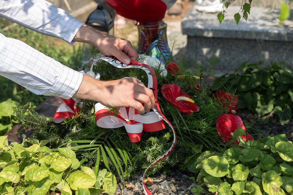 Uroczystość oznaczenia znakiem pamięci „Tobie Polsko” grobu śp. Jana Łapoka. Fot.: IPN Krzysztof Łojko