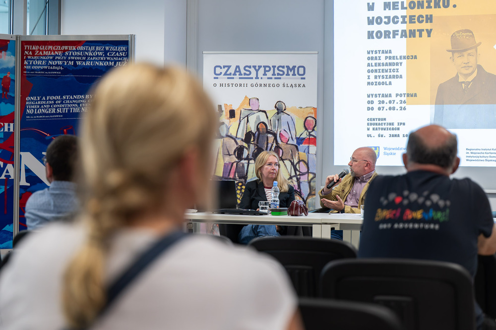 Otwarcie wystawy „Człowiek w meloniku. Wojciech Korfanty" w Przystanku Historia IPN w Katowicach, 23 lipca 2026. Fot.: IPN Krzysztof Łojko
