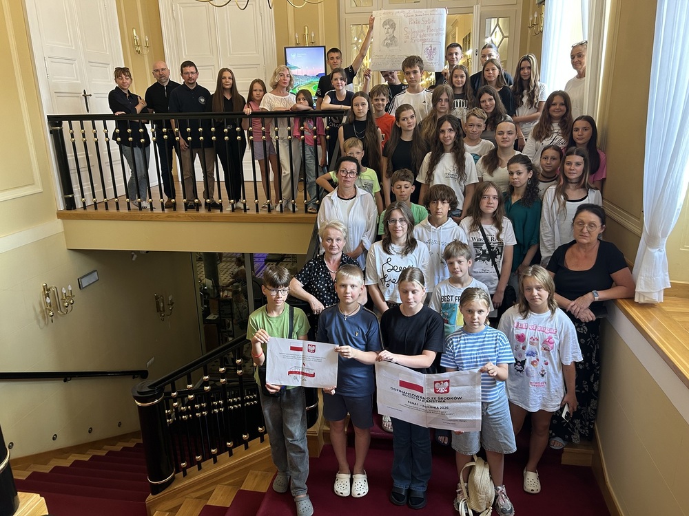 Zajęcia edukacyjne dla dzieci i młodzieży kolonijnej z Polonii ukraińskiej. Fot. Wiktoria Laskowska