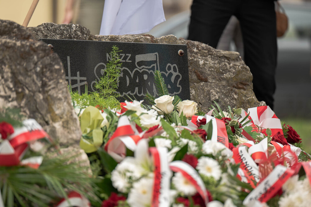46. rocznica strajku w tarnogórskim „Fazosie” i powstania NSZZ „Solidarność” – Tarnowskie Góry, 21 sierpnia 2026. Fot.: IPN Krzysztof Łojko