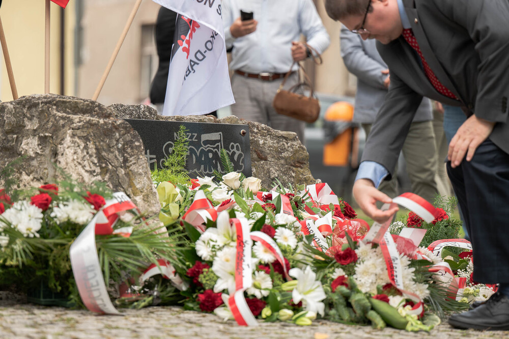 46. rocznica strajku w tarnogórskim „Fazosie” i powstania NSZZ „Solidarność” – Tarnowskie Góry, 21 sierpnia 2026. Fot.: IPN Krzysztof Łojko