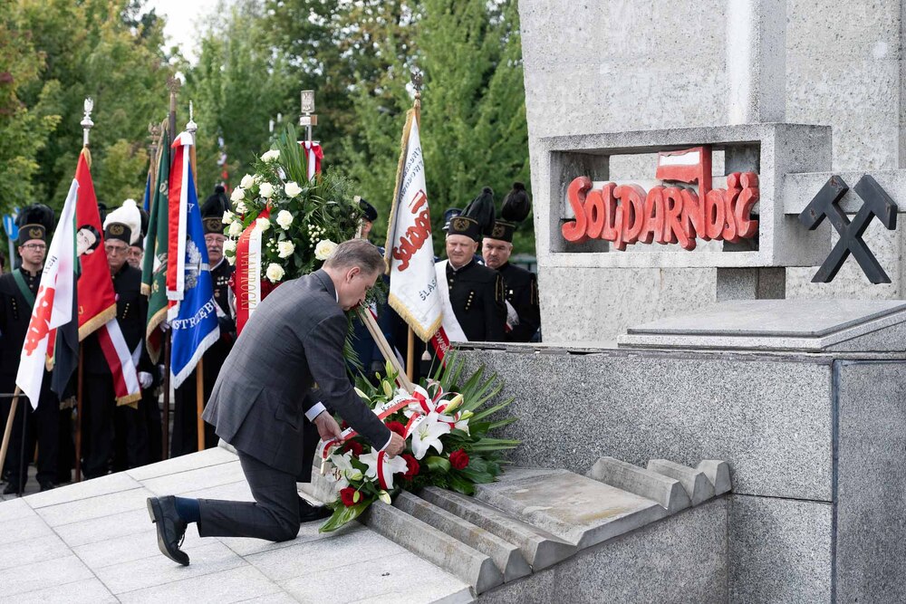 Obchody 46. rocznicy podpisania Porozumienia Jastrzębskiego – Jastrzębie-Zdrój, 3 września 2026. Fot.: IPN Krzysztof Łojko