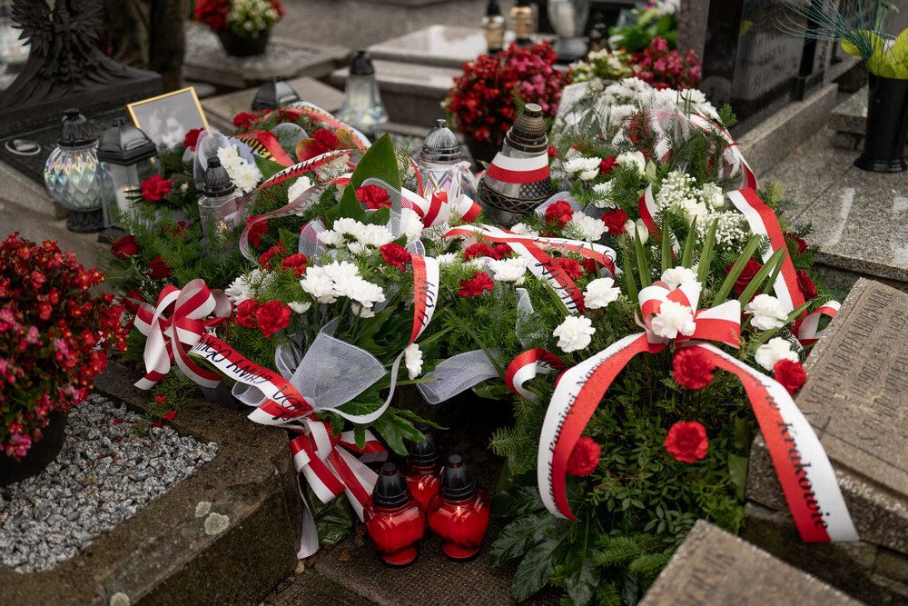 Uroczystość oznaczenia grobu powstańca śląskiego Leopoldyny Staweckiej znakiem pamięci „Tobie Polsko”. Fot.: IPN Krzysztof Łojko