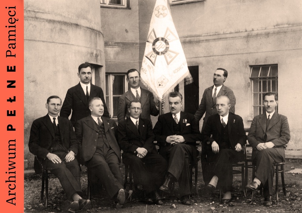 Jan Seemann wśród członków Związku Legionów Polskich z terenu Żywca, IPN Ka 1106/3