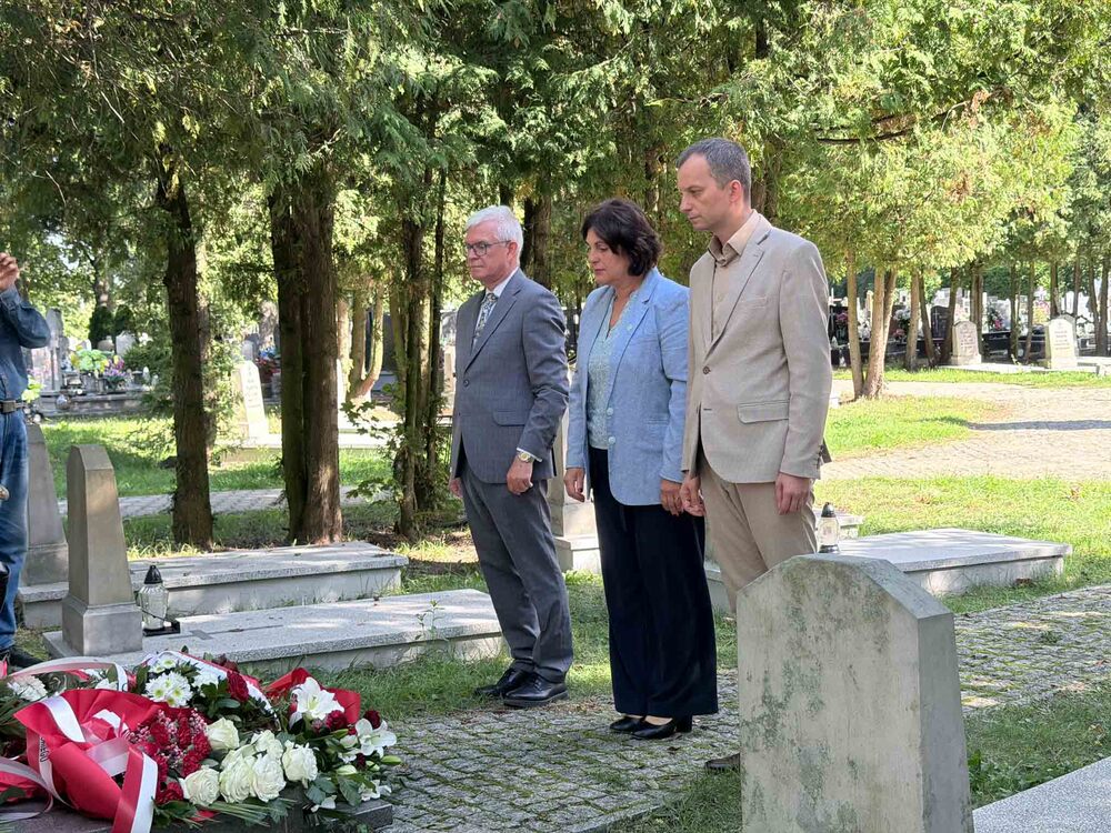 Uroczystość oznaczenia grobu powstańca śląskiego kpt. Pawła Cymsa znakiem pamięci „Tobie Polsko”. Fot.: Monika Fifer, Urząd Miasta Gniezna