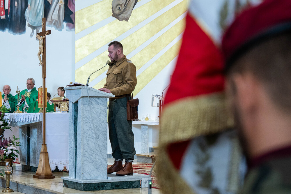 80. rocznica mordu dokonanego na żołnierzach VII Śląskiego Okręgu Narodowych Sił Zbrojnych. Fot.: IPN Krzysztof Łojko