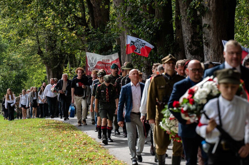 80. rocznica mordu dokonanego na żołnierzach VII Śląskiego Okręgu Narodowych Sił Zbrojnych. Fot.: IPN Krzysztof Łojko