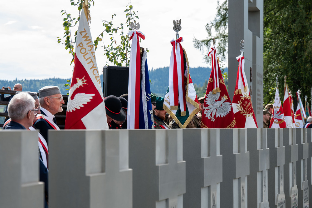 80. rocznica mordu dokonanego na żołnierzach VII Śląskiego Okręgu Narodowych Sił Zbrojnych. Fot.: IPN Krzysztof Łojko