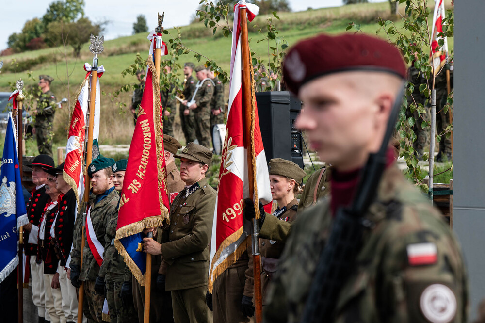 80. rocznica mordu dokonanego na żołnierzach VII Śląskiego Okręgu Narodowych Sił Zbrojnych. Fot.: IPN Krzysztof Łojko