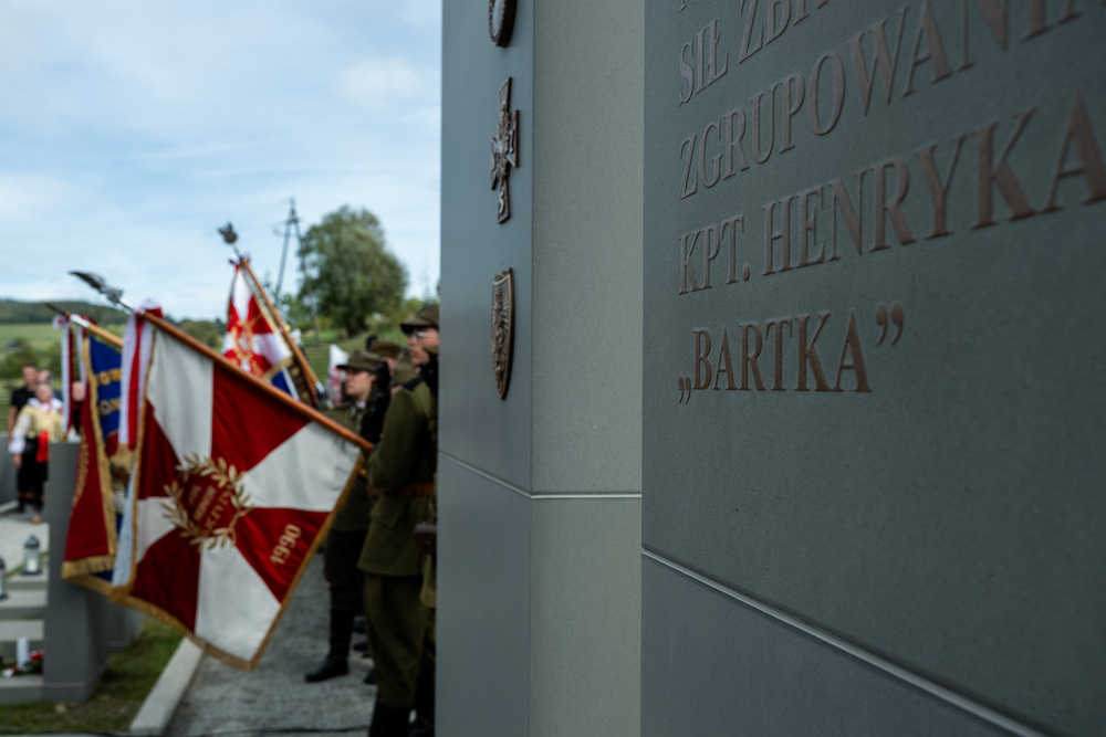 80. rocznica mordu dokonanego na żołnierzach VII Śląskiego Okręgu Narodowych Sił Zbrojnych. Fot.: IPN Krzysztof Łojko
