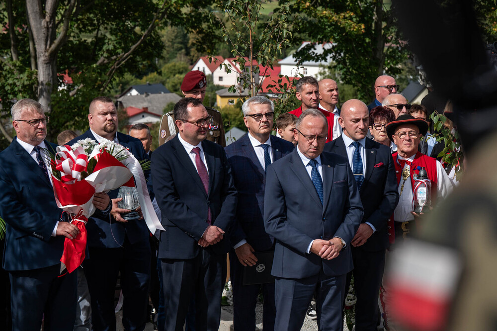 80. rocznica mordu dokonanego na żołnierzach VII Śląskiego Okręgu Narodowych Sił Zbrojnych. Fot.: IPN Krzysztof Łojko