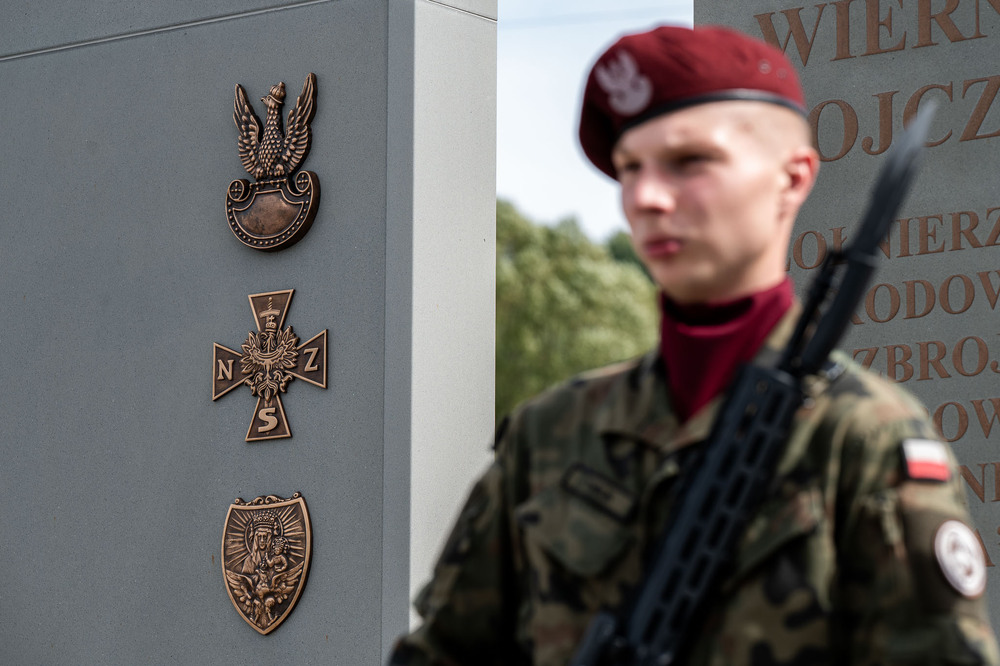 80. rocznica mordu dokonanego na żołnierzach VII Śląskiego Okręgu Narodowych Sił Zbrojnych. Fot.: IPN Krzysztof Łojko