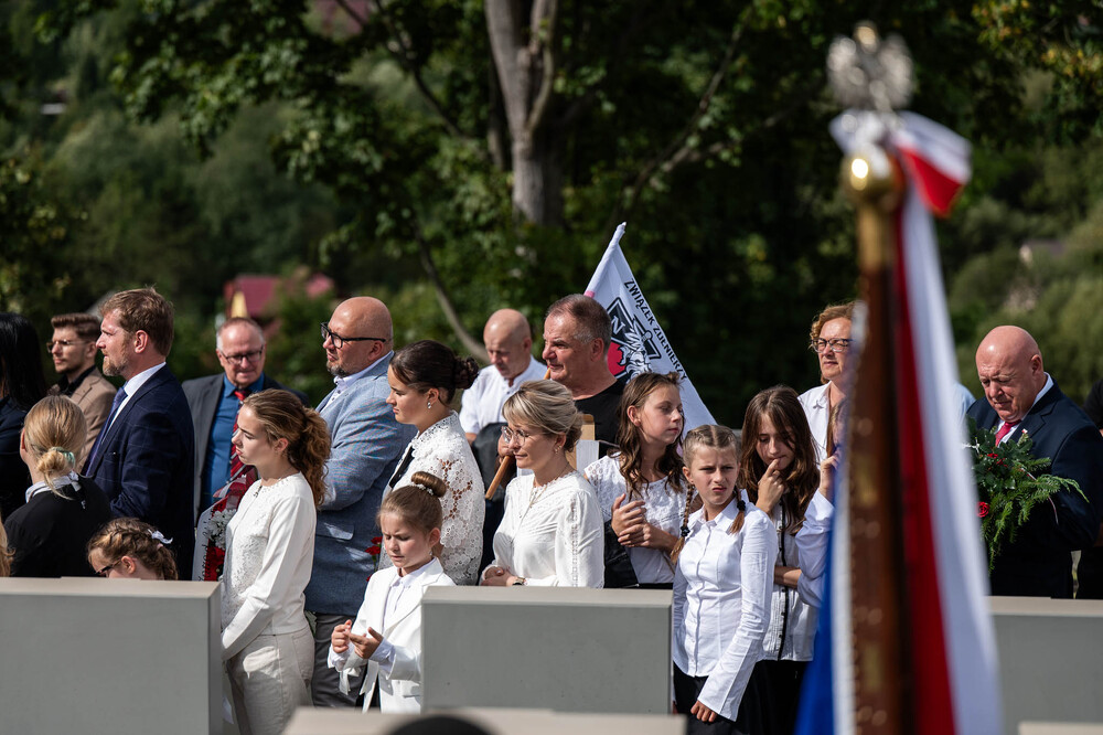 80. rocznica mordu dokonanego na żołnierzach VII Śląskiego Okręgu Narodowych Sił Zbrojnych. Fot.: IPN Krzysztof Łojko