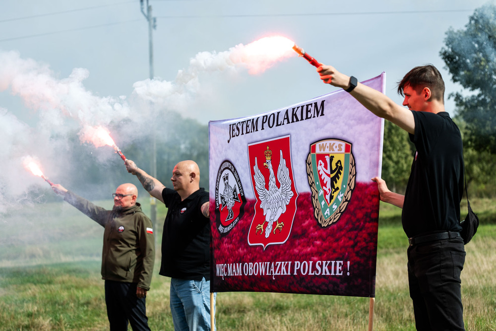 80. rocznica mordu dokonanego na żołnierzach VII Śląskiego Okręgu Narodowych Sił Zbrojnych. Fot.: IPN Krzysztof Łojko
