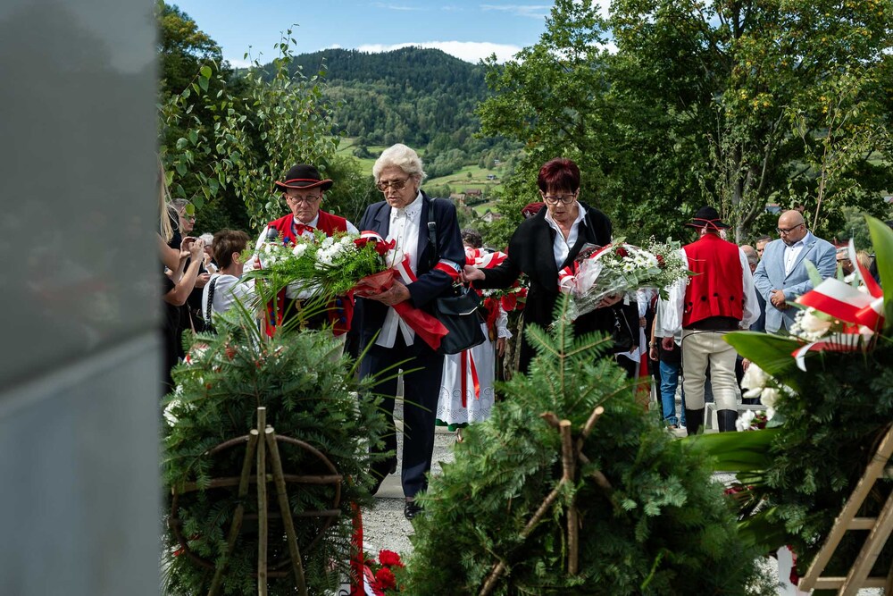 80. rocznica mordu dokonanego na żołnierzach VII Śląskiego Okręgu Narodowych Sił Zbrojnych. Fot.: IPN Krzysztof Łojko