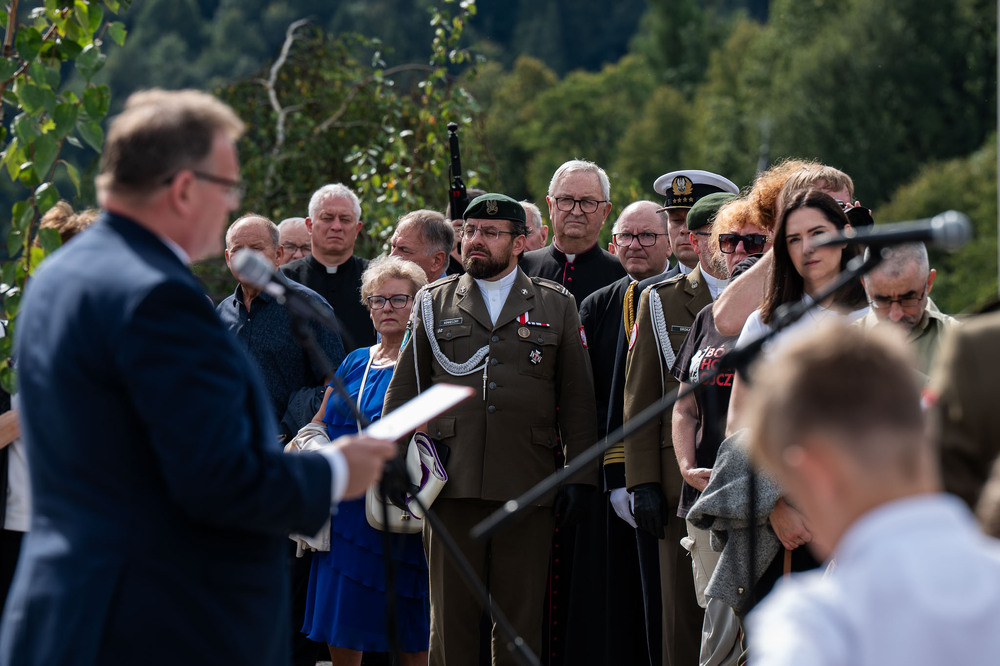 80. rocznica mordu dokonanego na żołnierzach VII Śląskiego Okręgu Narodowych Sił Zbrojnych. Fot.: IPN Krzysztof Łojko