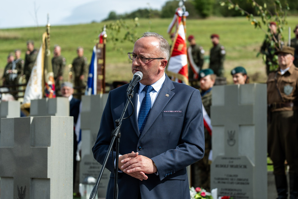 80. rocznica mordu dokonanego na żołnierzach VII Śląskiego Okręgu Narodowych Sił Zbrojnych. Fot.: IPN Krzysztof Łojko