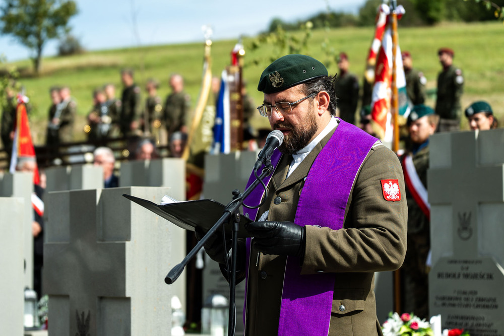80. rocznica mordu dokonanego na żołnierzach VII Śląskiego Okręgu Narodowych Sił Zbrojnych. Fot.: IPN Krzysztof Łojko