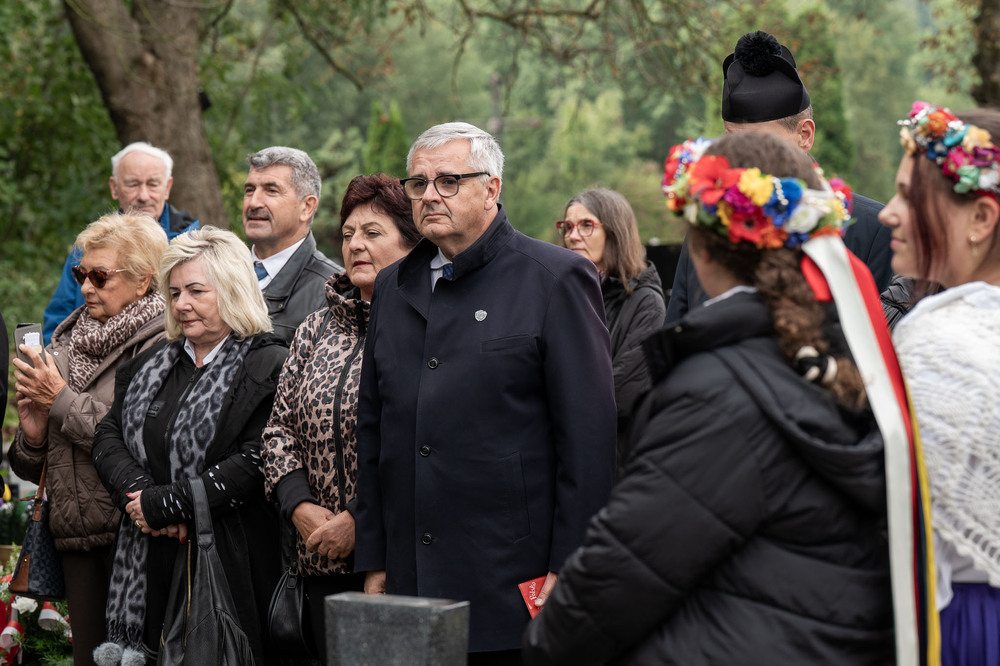 Uroczystość oznaczenia grobu powstańca śląskiego śp. Augustyna Feliksa znakiem pamięci „Tobie Polsko”. Fot.: IPN Krzysztof Łojko
