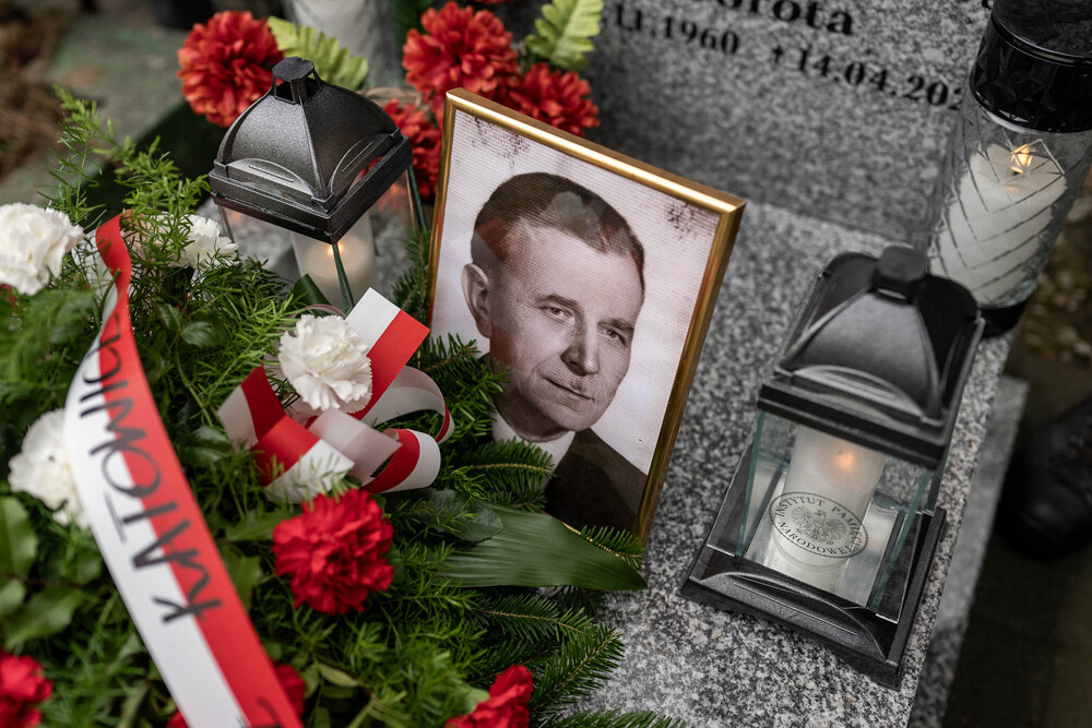 Uroczystość oznaczenia grobu powstańca śląskiego śp. Augustyna Feliksa znakiem pamięci „Tobie Polsko”. Fot.: IPN Krzysztof Łojko
