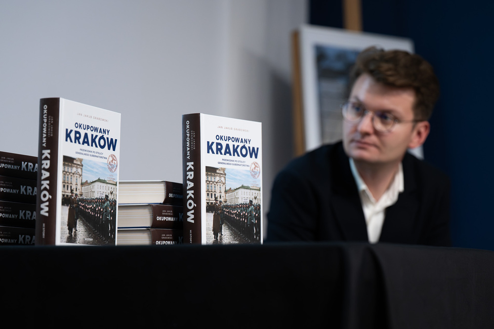 „Okupowany Kraków”. Spotkanie autorskie z Janem Jakubem Grabowskim. Fot.: IPN Krzysztof Łojko