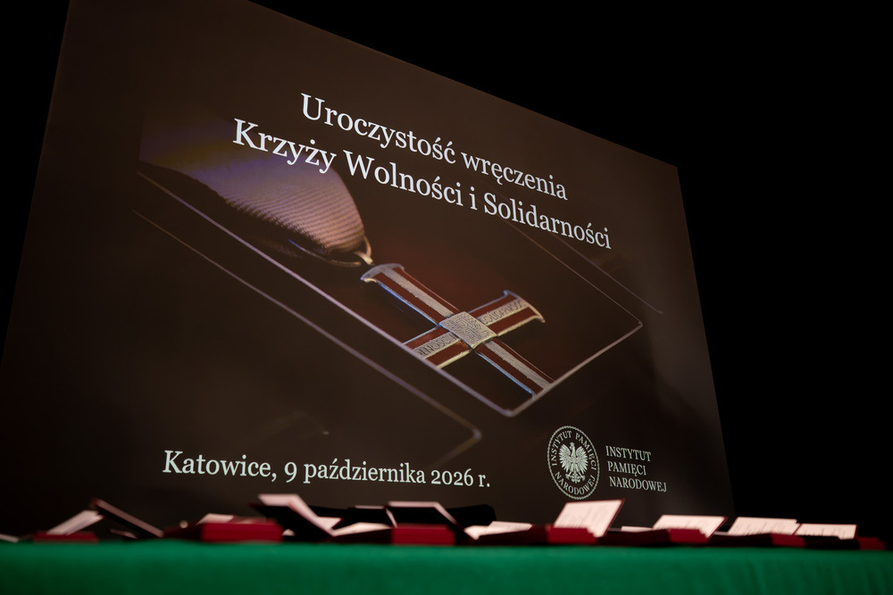 Uroczystość wręczenia Krzyży Wolności i Solidarności – Katowice, 9 października 2026. Fot.: IPN Krzysztof Łojko