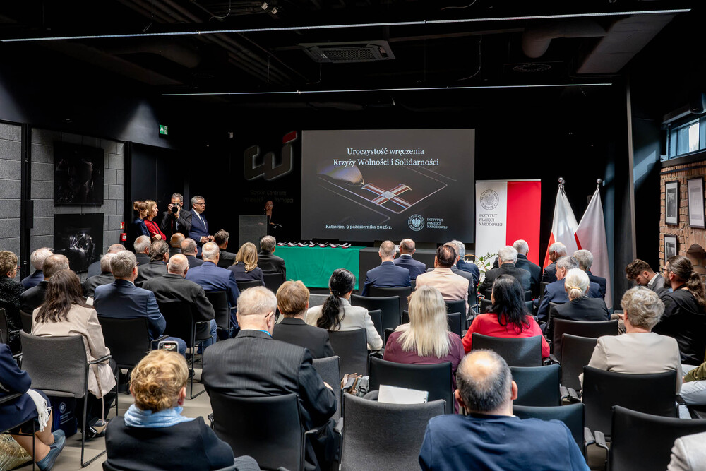Uroczystość wręczenia Krzyży Wolności i Solidarności – Katowice, 9 października 2026. Fot.: IPN Krzysztof Łojko