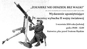 79. rocznica wybuchu II wojny światowej w Katowicach.