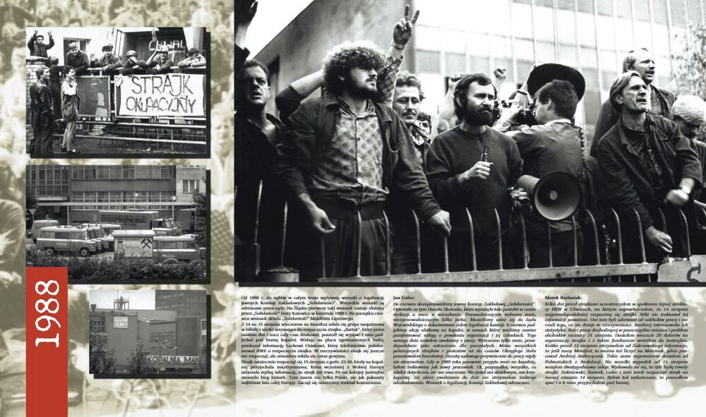 Wystawa „Jastrzębie w drodze do niepodległości 1978-1989“.