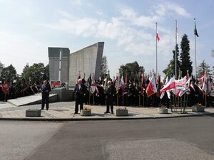 Uroczystości przy pomniku Porozumienia Jastrzębskiego – Jastrzębie-Zdrój, 3 września 2018