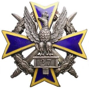 Odznaka 27 Pułku Piechoty.