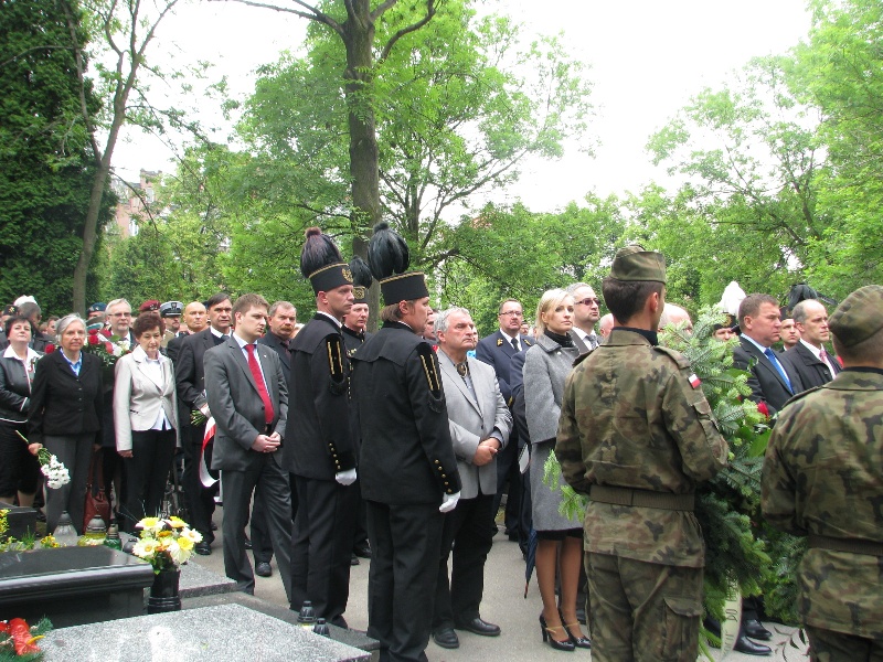 Uroczystości pogrzebowe śp. Konstantego Wolnego w Katowicach na cmentarzu przy ul. Francuskiej