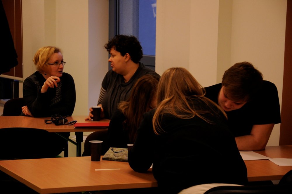 Uczniowie II LO z Zabrza, dalej nauczyciel z Lublińca Katarzyna Koza i Anna Ligocka-Żyła, II LO Zabrze