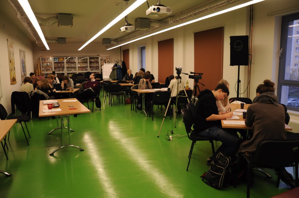 Uczestnicy warsztatów filmowych