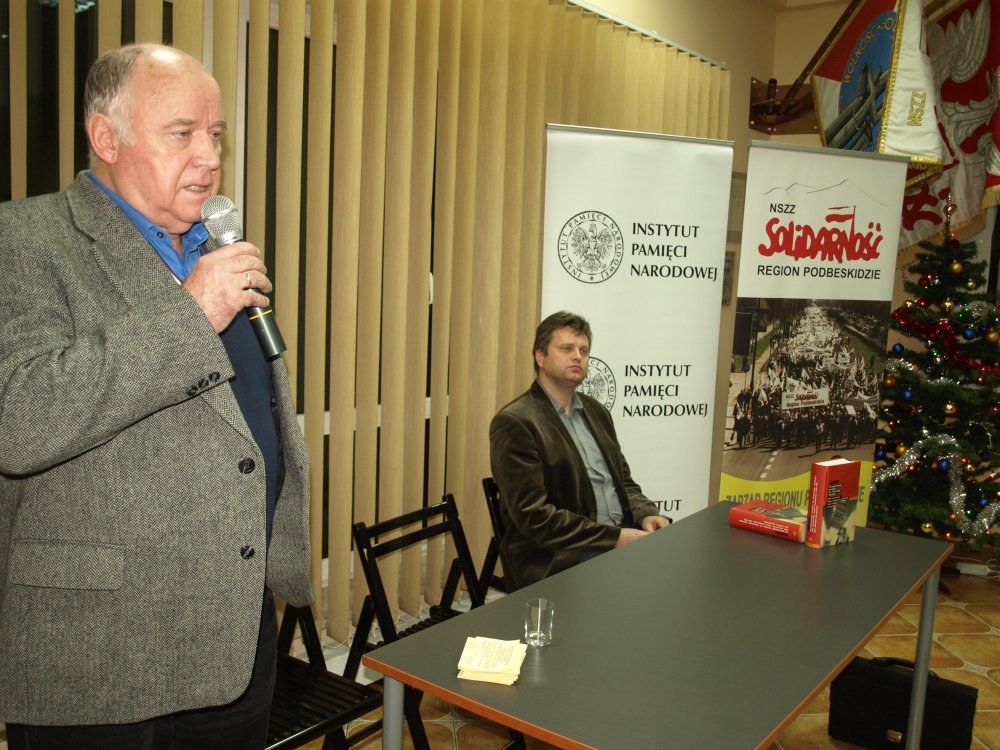 Od lewej: Marcin Tyrna, Przewodniczący Regionu Podbeskidzia NSZZ „Solidarność