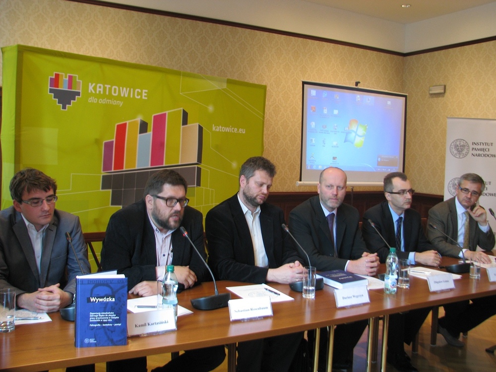 Uczestnicy dyskusji, od lewej: Kamil Kartasiński, Sebastian Rosenbaum, Dariusz Węgrzyn, Zbigniew Gołasz, Gabriel Tobor, Andrzej Sznajder