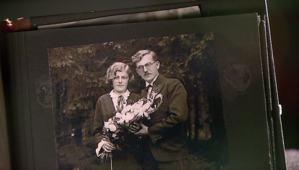 Fotos z filmu „Podróżnik“ Marian Główka z żoną.