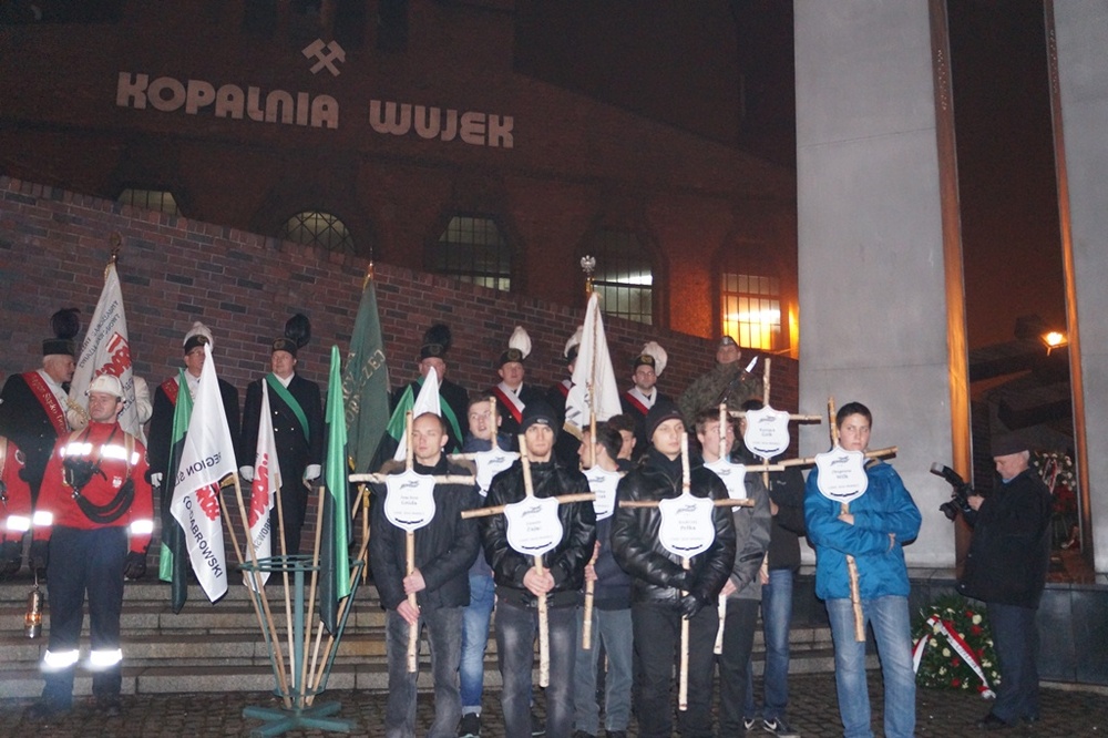 Uroczystość pod Pomnik Krzyż przy kopalni „Wujek
