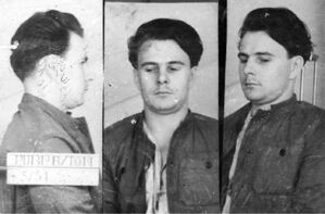 Franciszek Furmanik, dowódca POHP w Areszcie Śledczym w Bytomiu (luty 1951 r.) Fot. AIPN Katowice 03/816 t. 2.