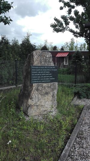 Upamiętnienie ofiar podobozu „Fürstengrube” KL Auschwitz w Wesołej.