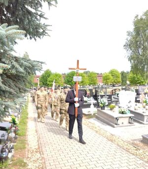 Pogrzeb ofiar częstochowskiego „krwawego poniedziałku” 4 września 1939 r. Fot. J. Kwaśniewicz