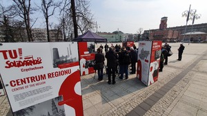 Prezentacja wystawy „TU rodziła się Solidarność” w Częstochowie. Fot. K. Liszka