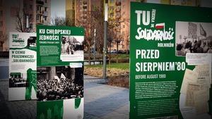 Prezentacja wystawy „TU rodziła się Solidarność Rolników” w Zawierciu. Fot. K. Liszka
