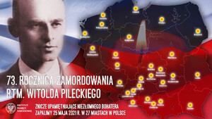 Znicze pamięci w godzinę śmierci rotmistrza Witolda Pileckiego