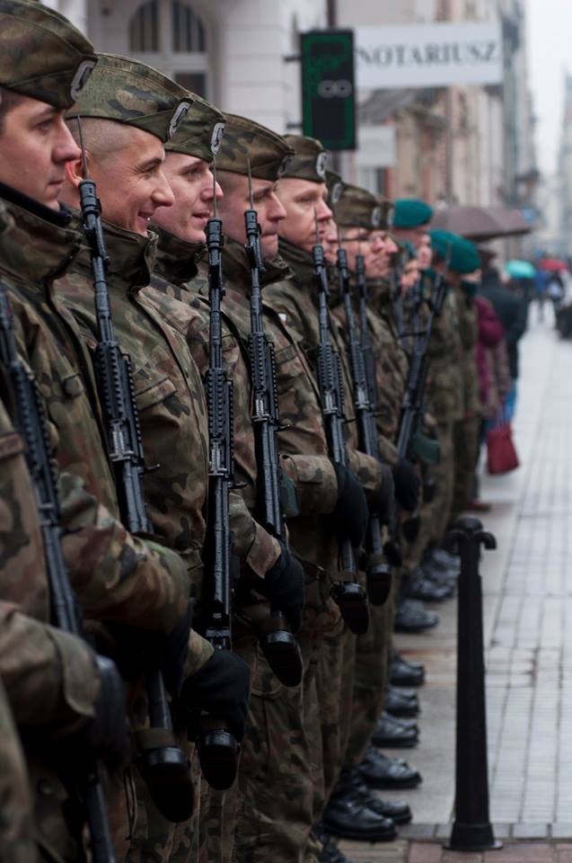 Kompania honorowa WP. 