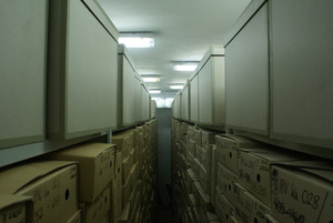 Materiały archiwalne zniszczone przez Służbę Bezpieczeństwa w zasobie Oddziału IPN w Katowicach. Fot. Archiwum IPN w Katowicach